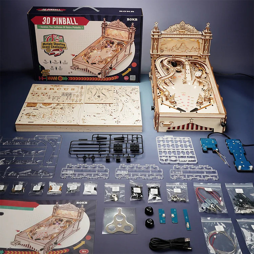 Puzzle 3D Flipper en Bois