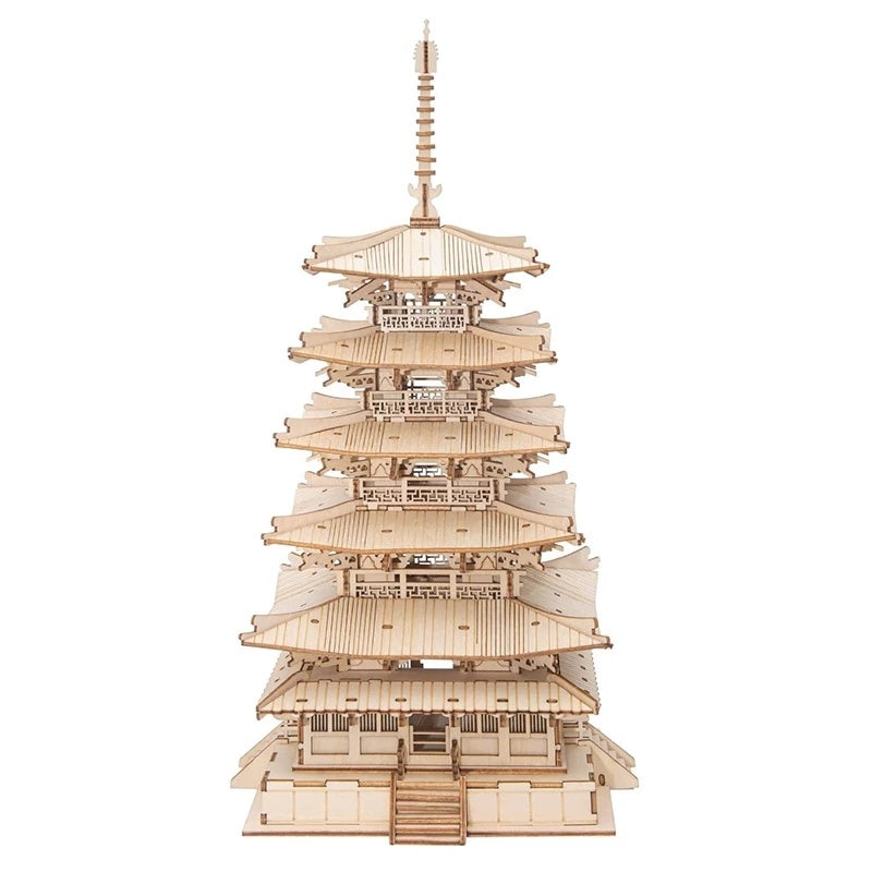 Pagode Japonaise 3D en Bois