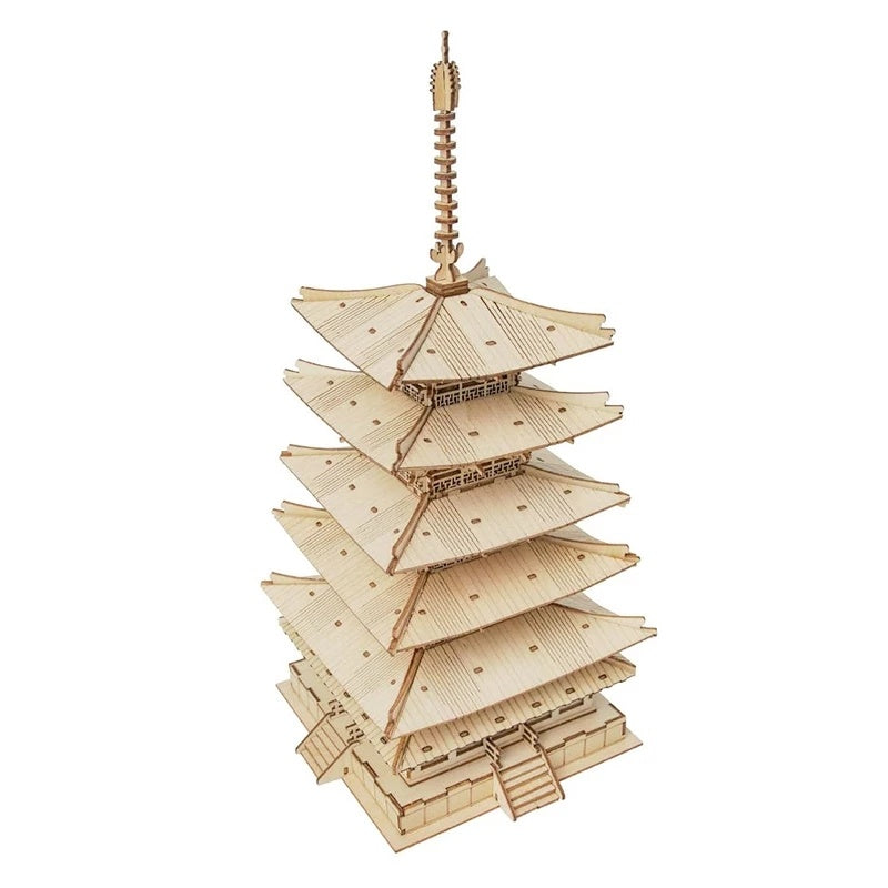 Pagode Japonaise 3D en Bois