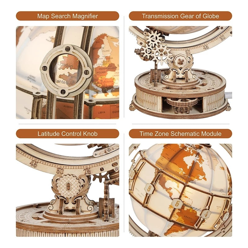 Globe Terrestre Lumineux – Puzzle 3D