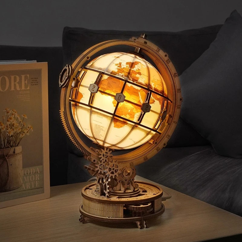 Globe Terrestre Lumineux – Puzzle 3D