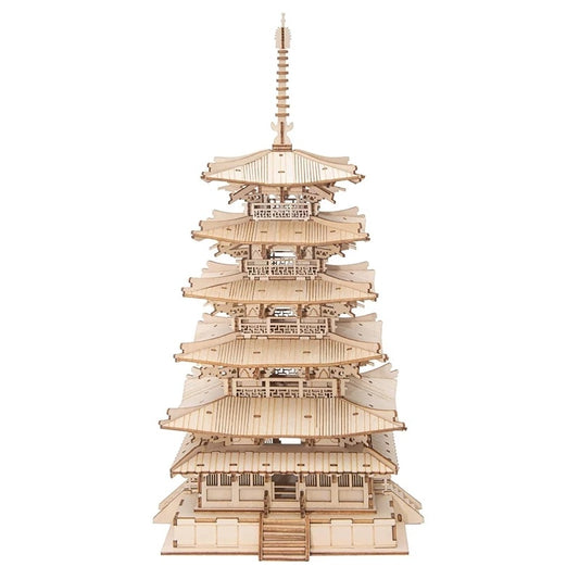 Pagode Japonaise 3D en Bois