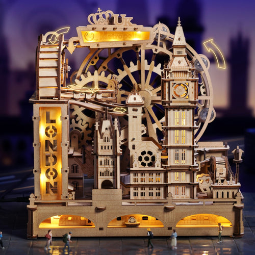 Puzzle 3D Londres avec Billes et Lumières LED – Modèle Mécanique